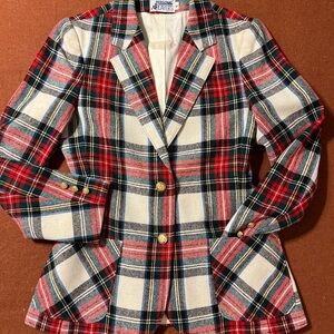 Vintage Personal Players Plaid Blazer